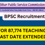 "BPSC Recruitment 2024, Bihar teaching vacancies, Teacher Recruitment Examination TRE 3.0, Bihar Public Service Commission jobs, Government-aided school positions in Bihar, Teaching posts application deadline extended, BPSC TRE eligibility criteria, BPSC TRE exam dates, Online application for BPSC teaching jobs, BPSC official notification download, Teaching positions for Classes 1 to 12, BPSC TRE application fee, Bihar educator opportunities, BPSC TRE 3.0 application process, BPSC TRE extended application date, BPSC 87,774 teaching posts, BPSC Class 1 to 5 teaching vacancies, BPSC Urdu teaching positions, BPSC Bengali teacher recruitment"