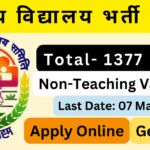 NVS भर्ती 2024 का एक ग्राफिकल बैनर जिसमें गैर-शिक्षण पदों की जानकारी दी गई है।