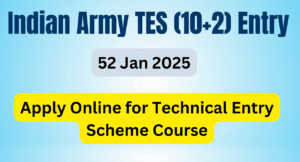 Indian Army TES 102 Entry