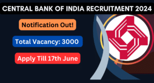 Central Bank of India Recruitment Notification 2024