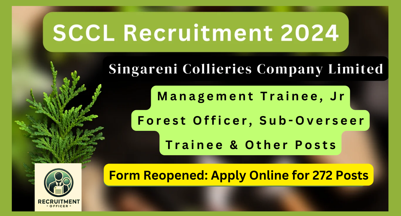 SCCL Recruitment 2024 Notification