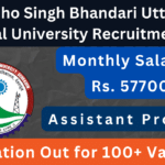 Uttarakhand Technical University Recruitment Notification 2024