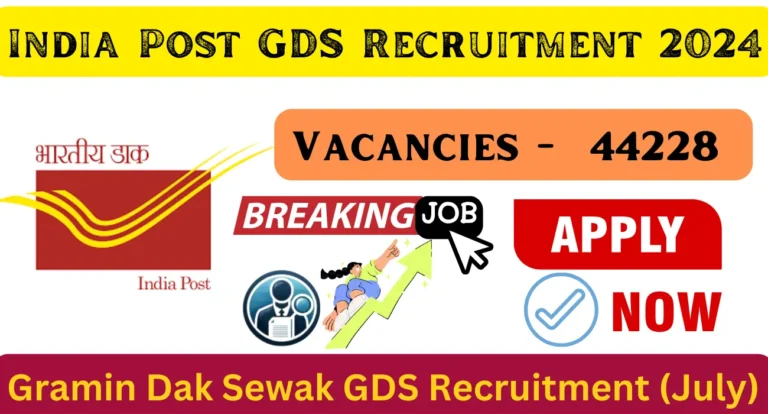 India Post GDS Recruitment 2024 - Apply Online for 44228 Posts