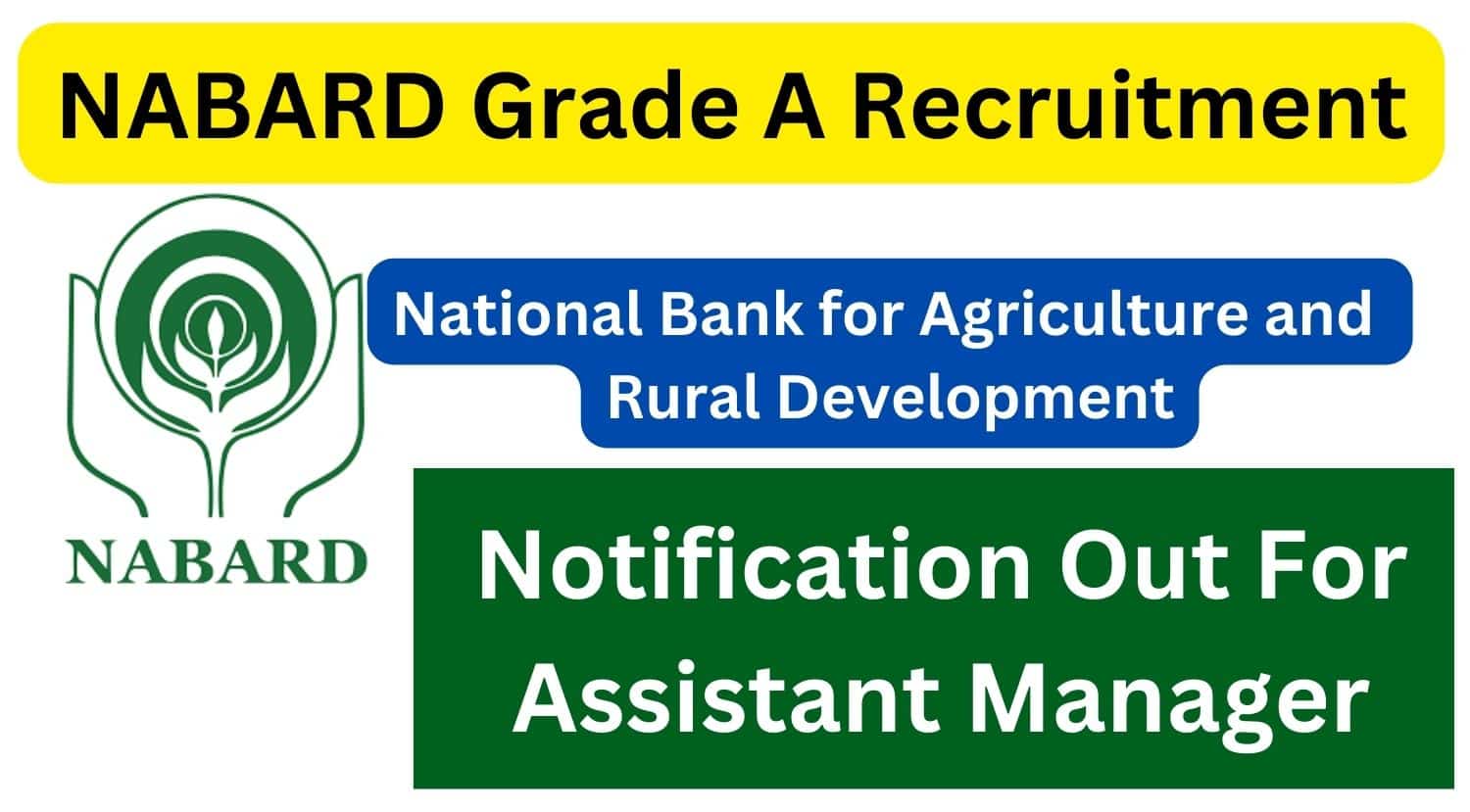 NABARD Grade A Notification 2024 Assistant Manager Post Notification Out