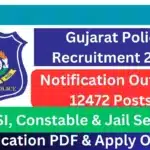 Gujarat Police PSI, Constable & Jail Sepoy Recruitment 2024