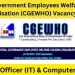 CGEWHO Recruitment 2024