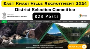 District Selection Committee East Khasi Hills Recruitment 2024 for 823 Posts