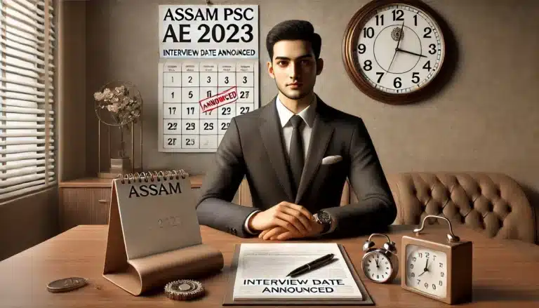 Assam PSC Assistant Engineer 2023 Interview/Viva-Voce Date Announced