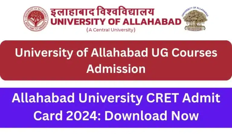 Allahabad University CRET Admit Card 2024