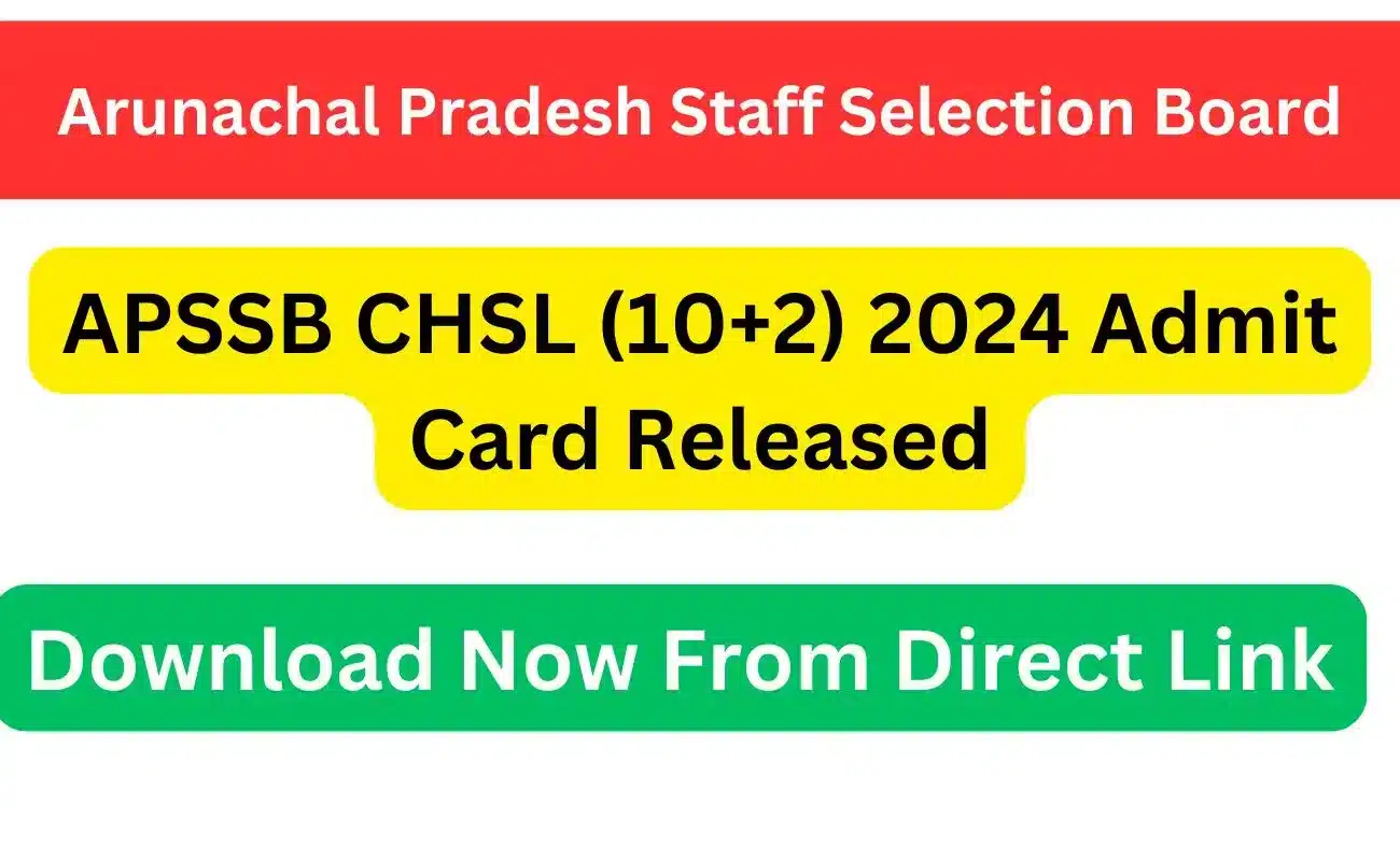 APSSB CHSL (10+2) 2024 Admit Card Download