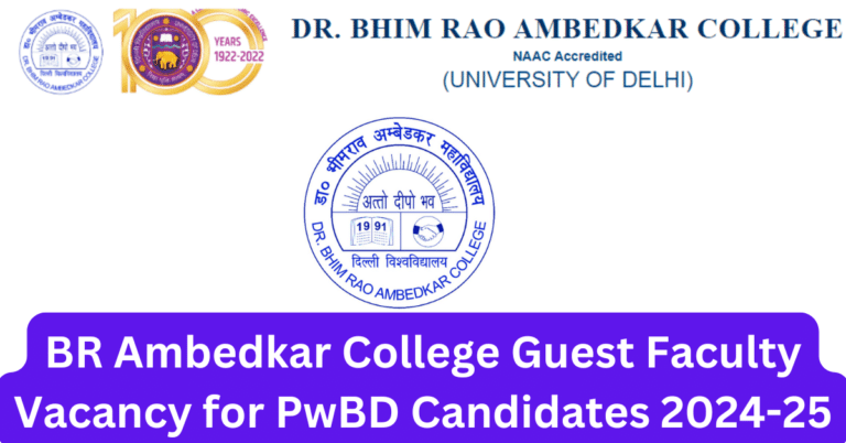 BR Ambedkar College Recruitment 2024