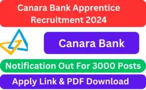 Canara Bank Apprentice Recruitment 2024