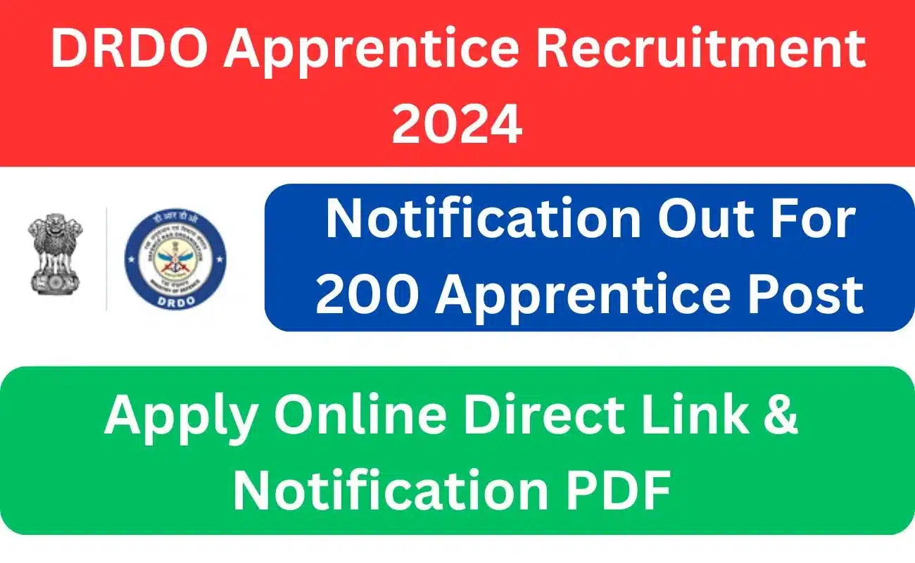 DRDO Apprentice Recruitment 2024