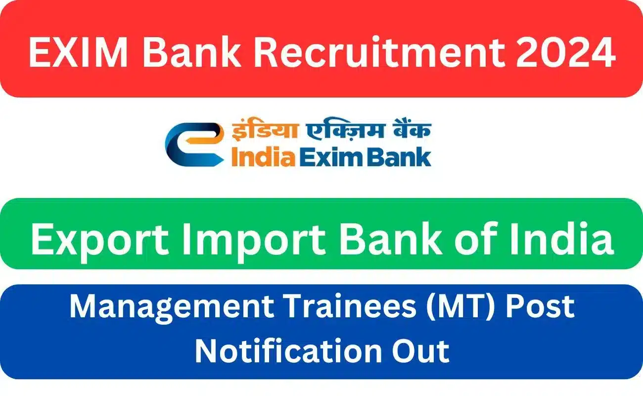 EXIM Bank MT Recruitment 2024