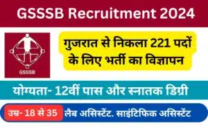 GSSSB Recruitment 2024