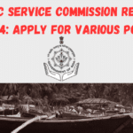 Goa Public Service Commission Recruitment 2024