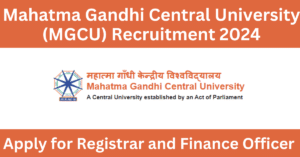 MGCUB Recruitment 2024