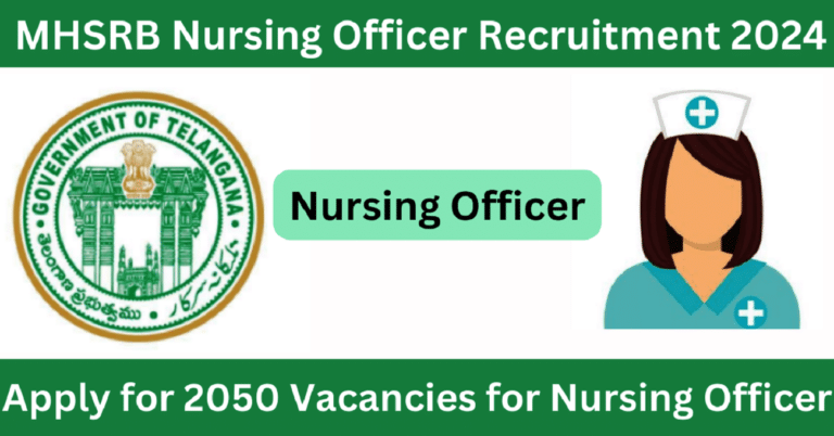 MHSRB Nursing Officer Recruitment 2024