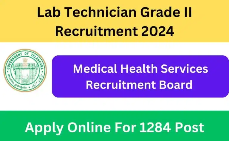 MHSRB Telangana Lab Technician Grade II Recruitment 2024