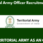 Territorial Army Officer Recruitment 2024