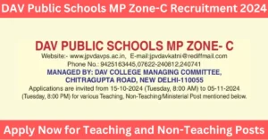 DAV Public Schools MP Zone-C Recruitment 2024