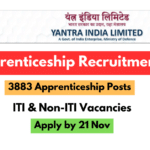 YIL Apprenticeship Recruitment 2024 - 3883 Vacancies for ITI & Non-ITI Candidates.