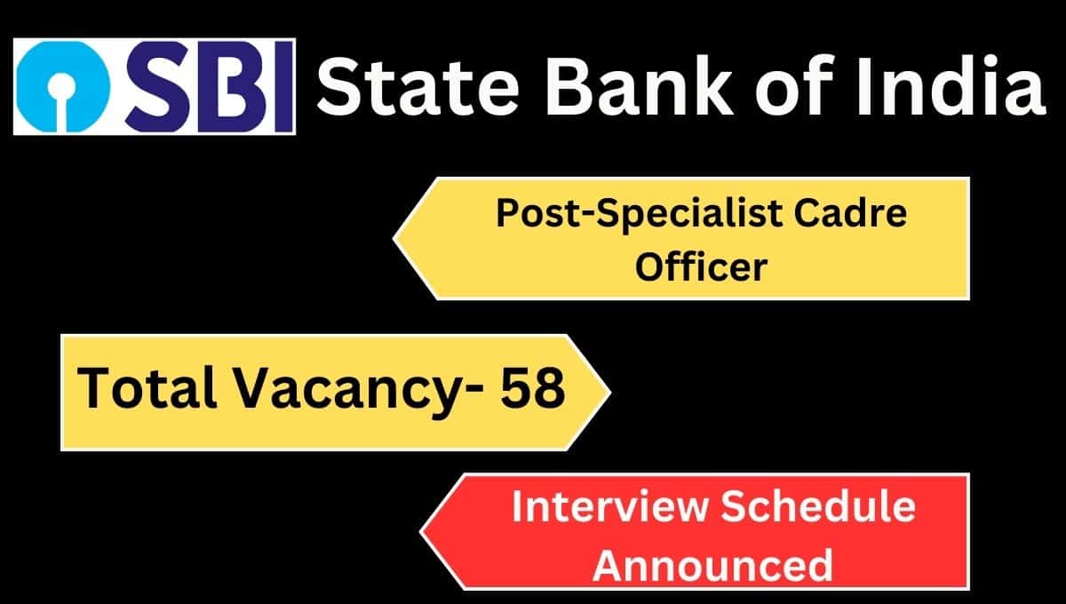 SBI Specialist Cadre Officer