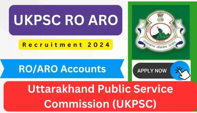 UKPSC RO ARO Recruitment 2024