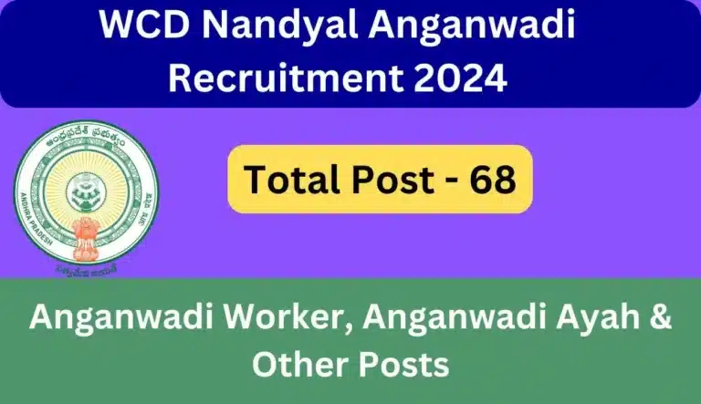 WCD Nandyal Anganwadi Recruitment 2024