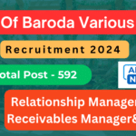 Bank Of Baroda Various Post Recruitment 2024