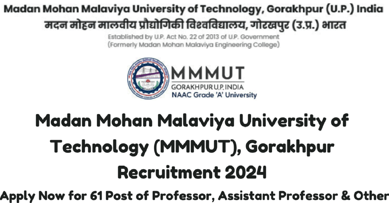 MMMUT Recruitment 2024