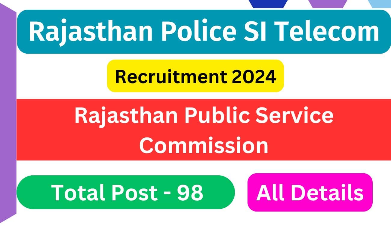 rajasthan police si new vacancy 2024