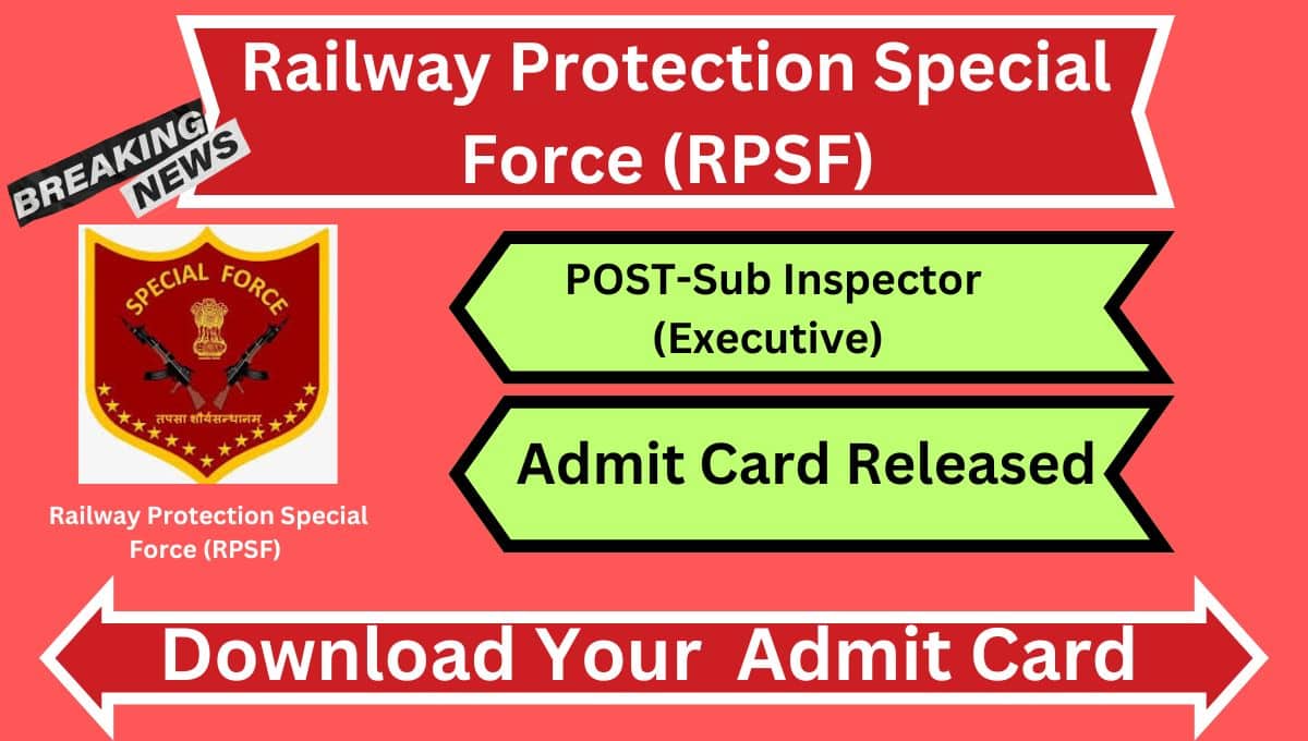 RPF Sub Inspector Admit Card 2024