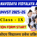 Navodaya Vidyalaya Class IX Lateral Entry Admission 2025 - Apply Online for NVS Admission