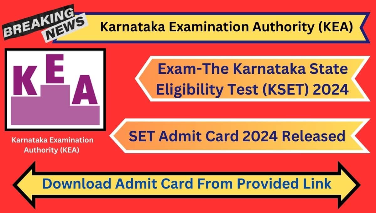 Karnataka SET Admit Card 2024