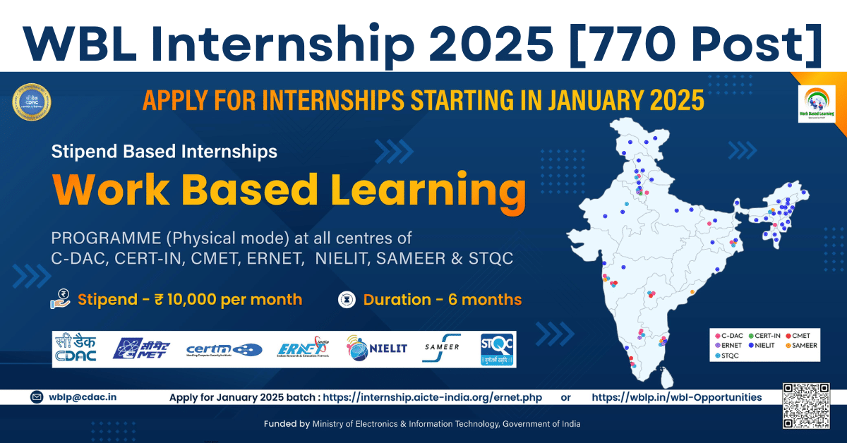 WBL Internship 2025 – 770 Posts