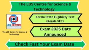 Kerala SET 2025 Exam Date