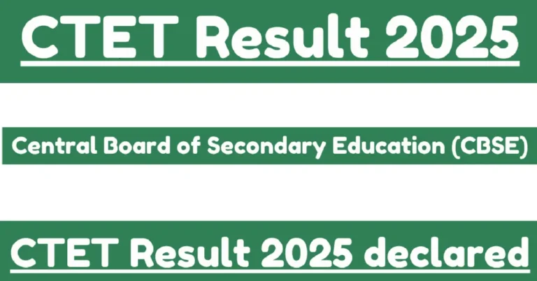 CTET Result 2025