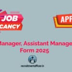 APMDC Manager and Assistant Manager Offline Form 2025