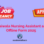 ECHS Safaiwala Nursing Assistant and Other Offline Form 2025