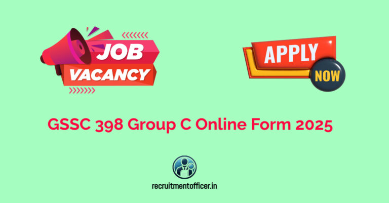 GSSC 398 Group C Online Form 2025