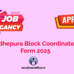 NNM Madhepura Block Coordinator Online Form 2025