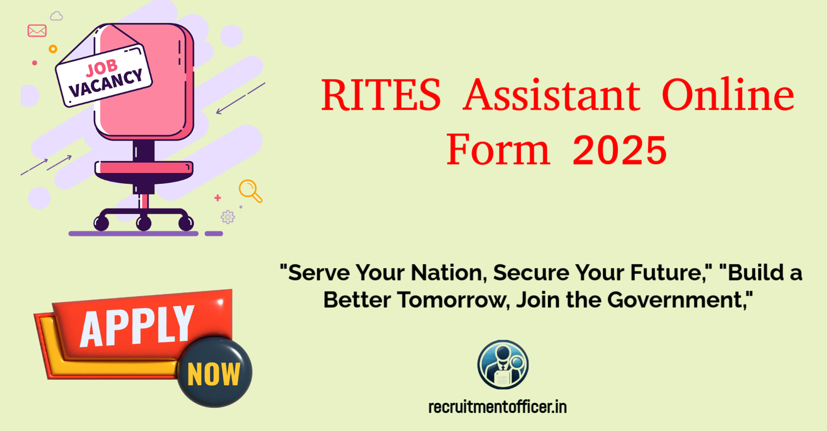 RITES Assistant Online Form 2025 4 RITES Assistant Online Form 2025