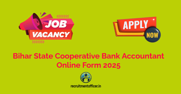 Bihar State Cooperative Bank Accountant Online Form 2025