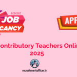 SGBAU Contributory Teachers Online Form 2025
