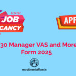 TNPSC 330 Manager VAS and More Online Form 2025
