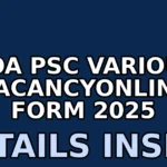 goa psc various vacancyonline form 2025