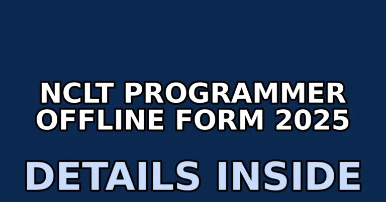 nclt programmer offline form 2025