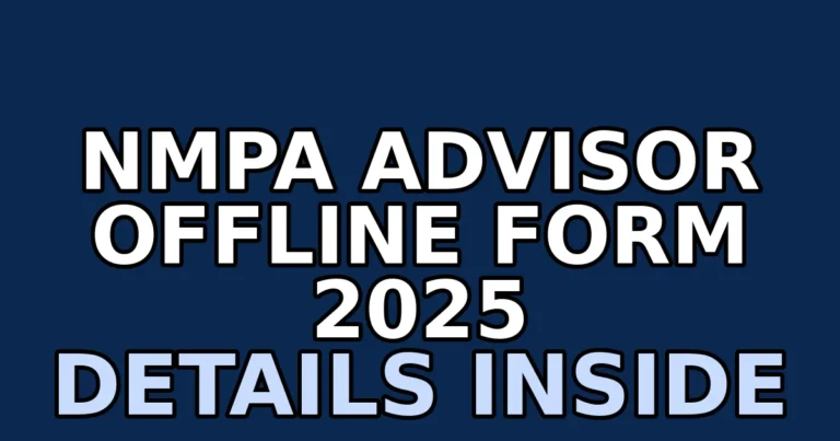 nmpa advisor offline form 2025