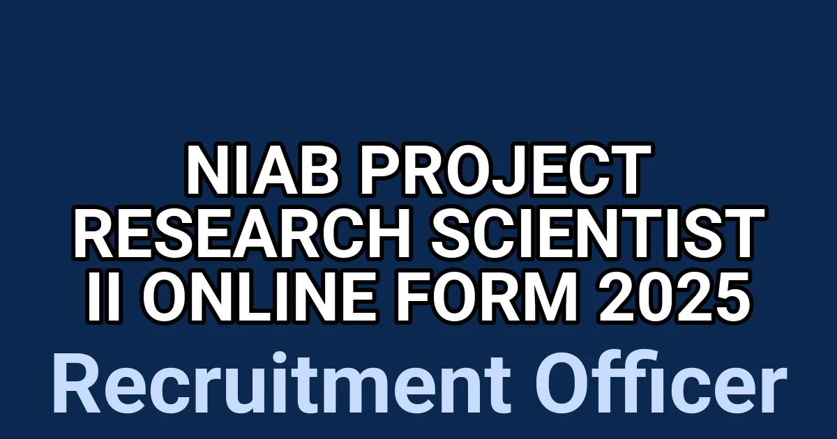 NIAB Project Research Scientist II Online Form 2025 1